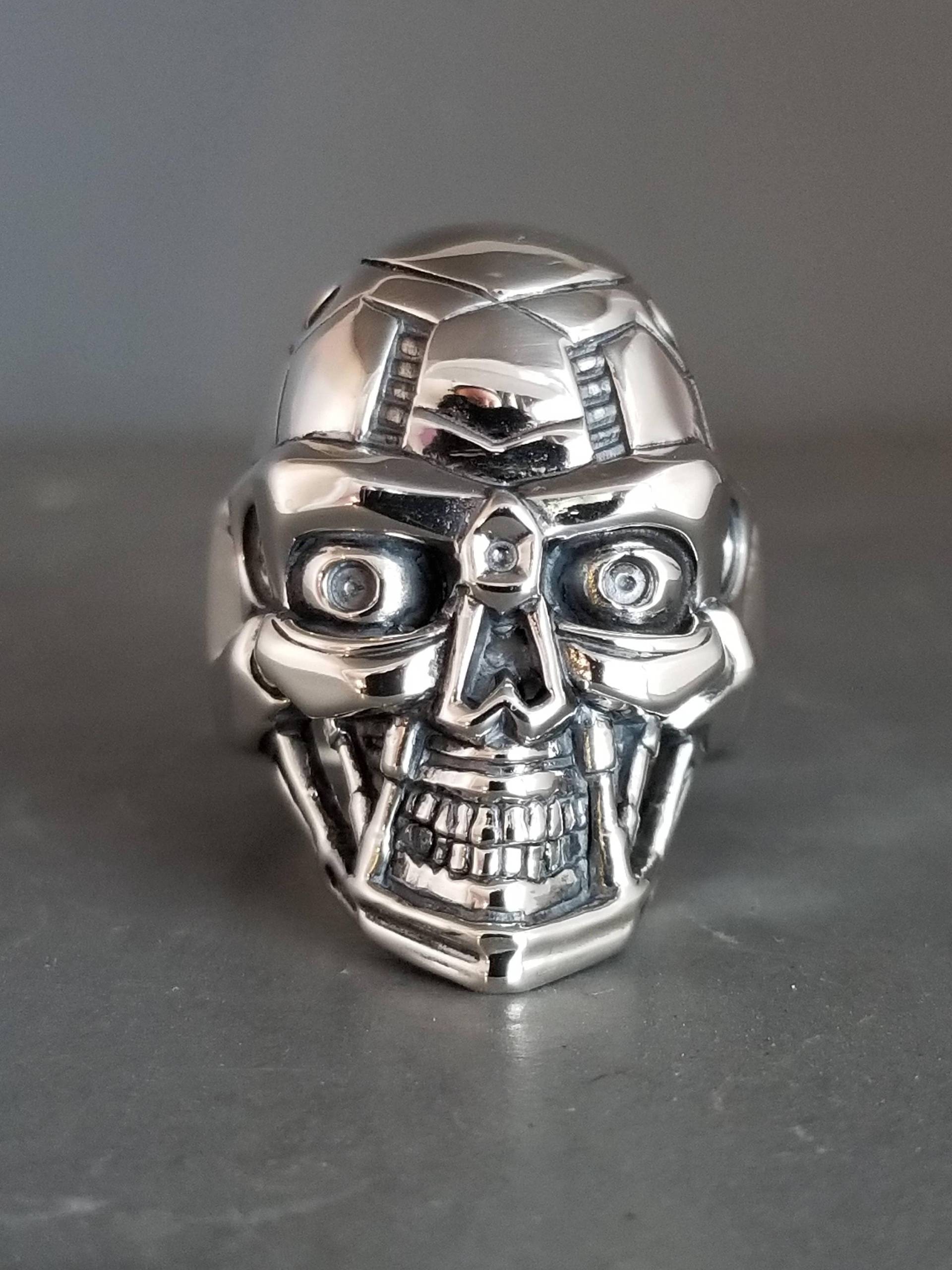 sterling Silber Terminator Ring sterling Silber Terminator Ring von GrandaddysJewelry