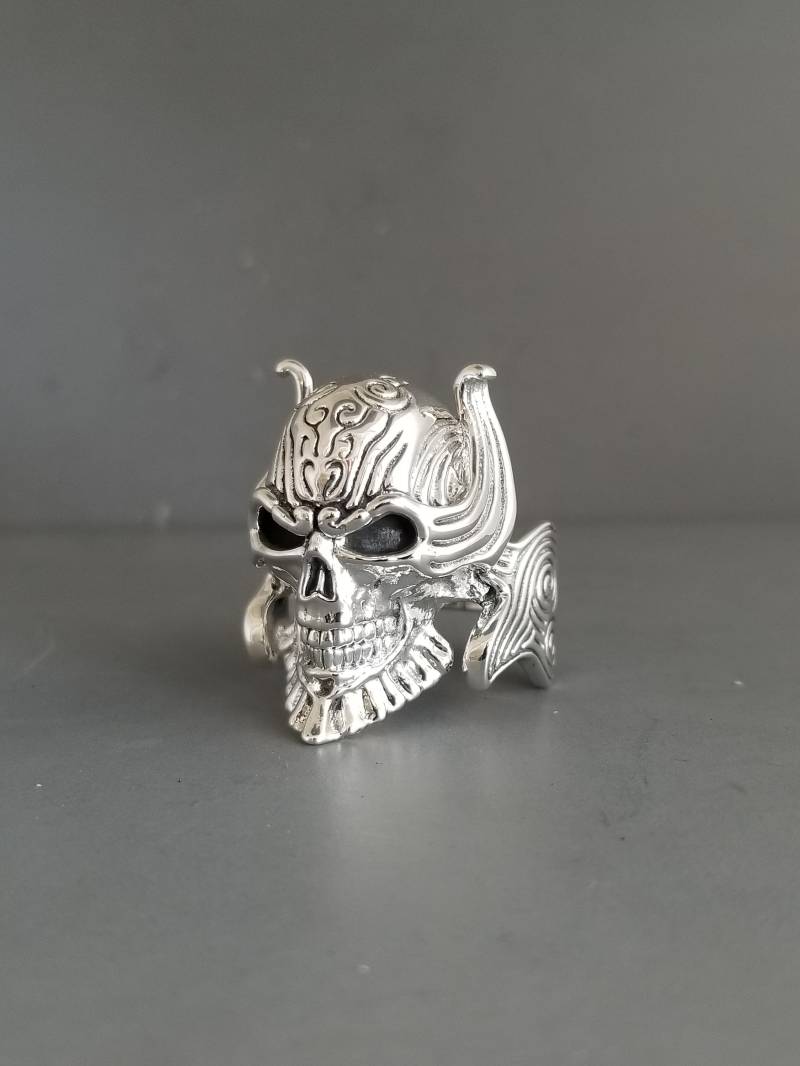 sterling Silber Teufel Schädel Ring sterling Silber Teufel Schädel Ring von GrandaddysJewelry