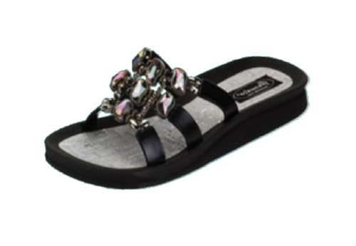 Grandco Damen Curve Slide Sandale, Schwarz, 37.5 EU von Grandco