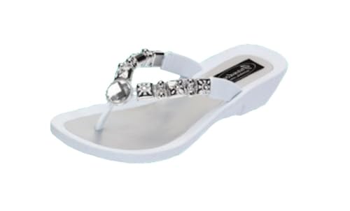 Grandco Damen Daisy V-Thong Sandalen, Weiss/opulenter Garten, 41 EU Grandco Damen Daisy V-Thong Sandalen, Weiss/opulenter Garten, 41 EU von Grandco