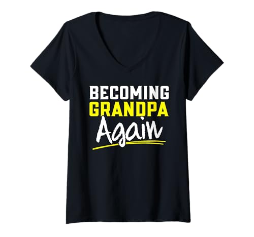 Damen Werden Sie Wieder Großvater Opa T-Shirt mit V-Ausschnitt Damen Werden Sie Wieder Großvater Opa T-Shirt mit V-Ausschnitt von Grandfather Gift Grandpa