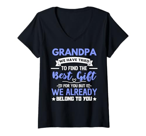 Damen Opa Family Love Zitat T-Shirt mit V-Ausschnitt Damen Opa Family Love Zitat T-Shirt mit V-Ausschnitt von Grandfather Quote Grandad Humor
