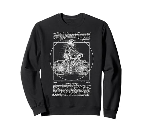Vitruvian Man Fahrrad Radfahrer Leonardo Da Vinci Radfahren Sweatshirt Vitruvian Man Fahrrad Radfahrer Leonardo Da Vinci Radfahren Sweatshirt von Grandio Design Bicycle Cycling Cyclist Gifts