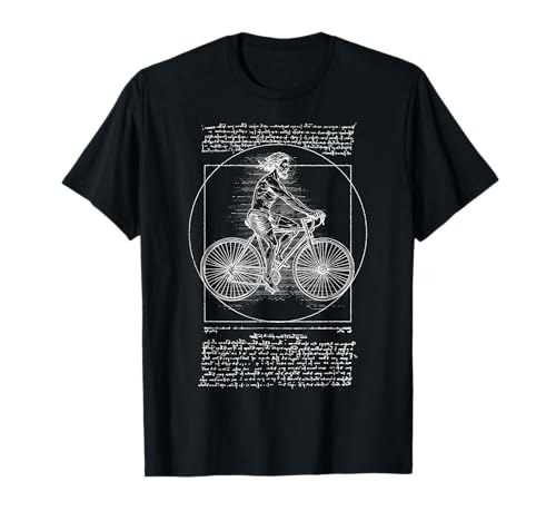 Vitruvian Man Fahrrad Radfahrer Leonardo Da Vinci Radfahren T-Shirt Vitruvian Man Fahrrad Radfahrer Leonardo Da Vinci Radfahren T-Shirt von Grandio Design Bicycle Cycling Cyclist Gifts