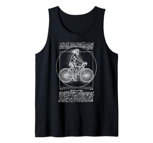 Vitruvian Man Fahrrad Radfahrer Leonardo Da Vinci Radfahren Tank Top Vitruvian Man Fahrrad Radfahrer Leonardo Da Vinci Radfahren Tank Top von Grandio Design Bicycle Cycling Cyclist Gifts