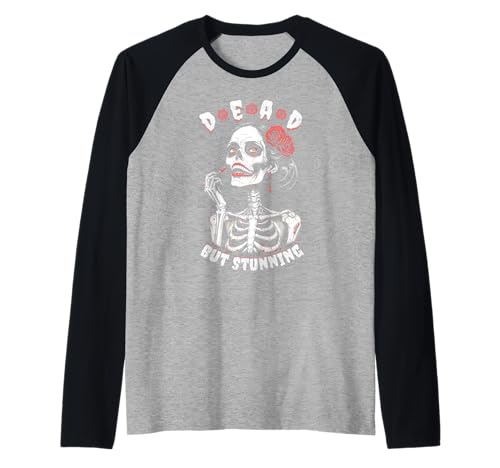 Feministische Halloween Dead But Stunning Zombie Woman Gothic Raglan Feministische Halloween Dead But Stunning Zombie Woman Gothic Raglan von Grandio Design Feminism & Feminist Gifts