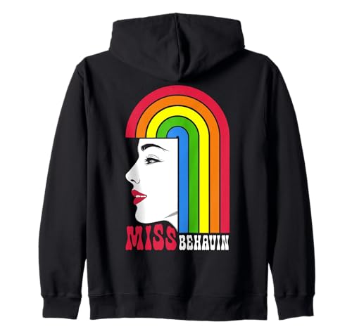 Lesbisches Mädchen Miss Behavin Regenbogen Haar Gay Pride Frau Kapuzenjacke Lesbisches Mädchen Miss Behavin Regenbogen Haar Gay Pride Frau Kapuzenjacke von Grandio Design Gay Pride & LGBT Awareness