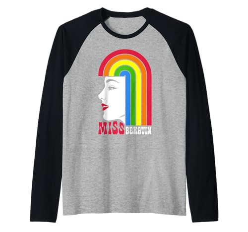 Lesbisches Mädchen Miss Behavin Regenbogen Haar Gay Pride Frau Raglan Lesbisches Mädchen Miss Behavin Regenbogen Haar Gay Pride Frau Raglan von Grandio Design Gay Pride & LGBT Awareness
