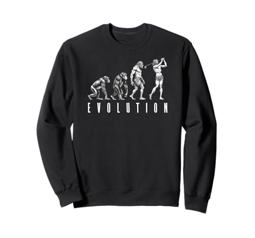 Lustiger Golfer Evolution Man Ape Caveman Golf Player Dad Sweatshirt Lustiger Golfer Evolution Man Ape Caveman Golf Player Dad Sweatshirt von Grandio Design Golfing Funny Golf Golfer Gifts
