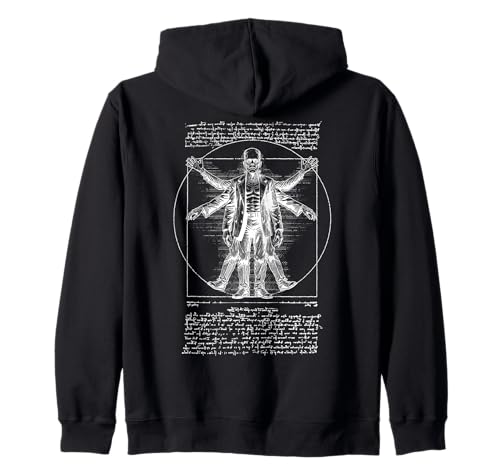 Halloween Frankenstein Vitruvian Man Leonardo Da Vinci Lustig Kapuzenjacke von Grandio Design Halloween Horror