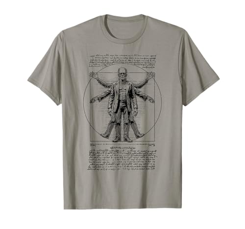 Halloween Frankenstein Vitruvian Man Leonardo Da Vinci Lustig T-Shirt von Grandio Design Halloween Horror