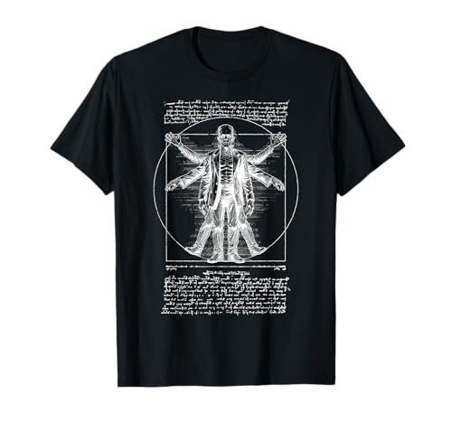 Halloween Frankenstein Vitruvian Man Leonardo Da Vinci Lustig T-Shirt von Grandio Design Halloween Horror