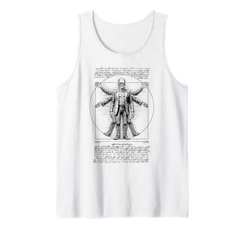 Halloween Frankenstein Vitruvian Man Leonardo Da Vinci Lustig Tank Top von Grandio Design Halloween Horror