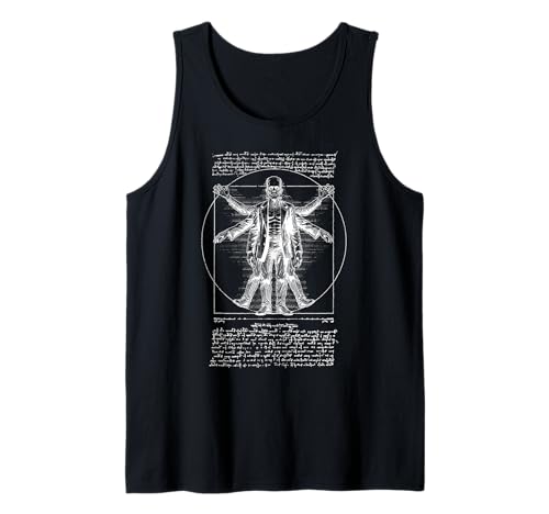 Halloween Frankenstein Vitruvian Man Leonardo Da Vinci Lustig Tank Top von Grandio Design Halloween Horror