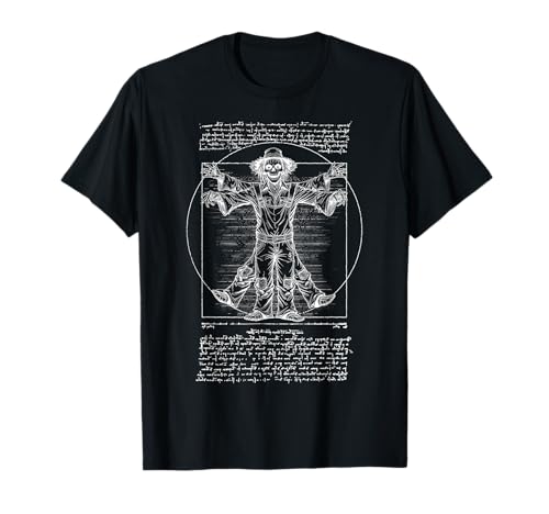 Halloween Vogelscheuche Vitruvian Man Leonardo Da Vinci Horror T-Shirt von Grandio Design Halloween Horror