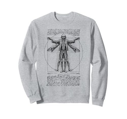 Halloween-Zombie Vitruvian Man Leonardo Da Vinci Horror Sweatshirt von Grandio Design Halloween Horror