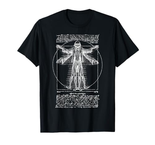 Halloween-Zombie Vitruvian Man Leonardo Da Vinci Horror T-Shirt von Grandio Design Halloween Horror