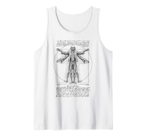Halloween-Zombie Vitruvian Man Leonardo Da Vinci Horror Tank Top von Grandio Design Halloween Horror