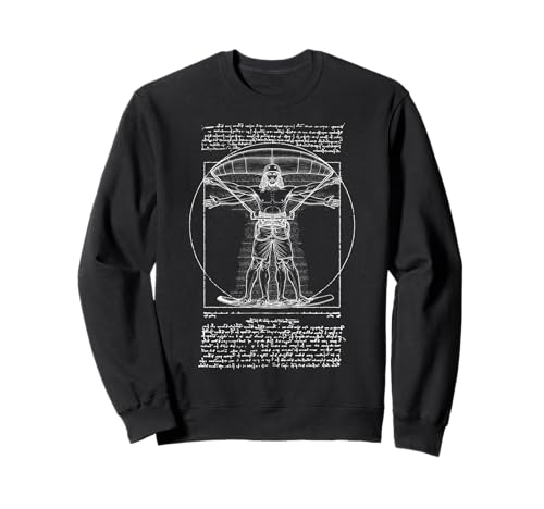 Kiteboarding Kitesurfen Vitruvian Man Leonardo Da Vinci Sweatshirt von Grandio Design Kiteboarding Kitesurfing Power Kite