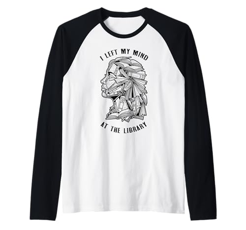 Bookish Woman hat Meinen Verstand in der Bibliothek hinterlassen Book Reader Girl Raglan Bookish Woman hat Meinen Verstand in der Bibliothek hinterlassen Book Reader Girl Raglan von Grandio Design Library Book Lover