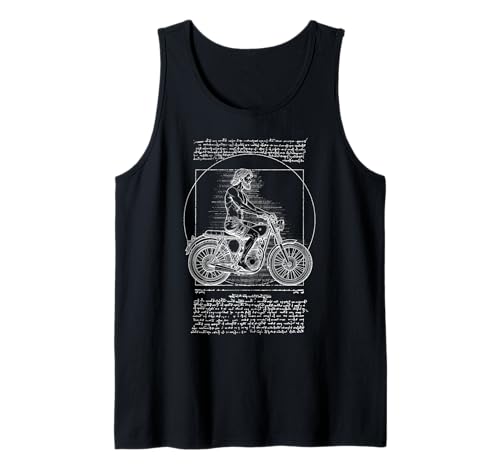 Motorrad Vitruvian Man Leonardo Da Vinci Biker Tank Top Motorrad Vitruvian Man Leonardo Da Vinci Biker Tank Top von Grandio Design Motorcycle Lover Biker Rider Gifts