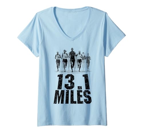Damen Halbmarathonläufer 13,1 Meilen Run Runners Laufen T-Shirt mit V-Ausschnitt Damen Halbmarathonläufer 13,1 Meilen Run Runners Laufen T-Shirt mit V-Ausschnitt von Grandio Design Running Marathon Runner Training