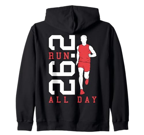 Full Marathon Runner 26.2 Run All Day Running Men Zitat Kapuzenjacke Full Marathon Runner 26.2 Run All Day Running Men Zitat Kapuzenjacke von Grandio Design Running Marathon Runner Training