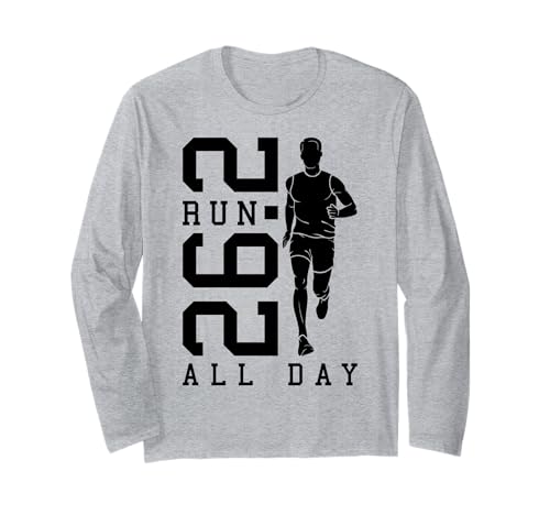 Full Marathon Runner 26.2 Run All Day Running Men Zitat Langarmshirt Full Marathon Runner 26.2 Run All Day Running Men Zitat Langarmshirt von Grandio Design Running Marathon Runner Training