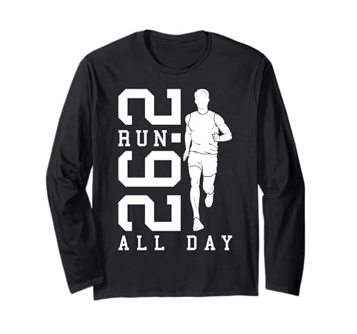Full Marathon Runner 26.2 Run All Day Running Men Zitat Langarmshirt Full Marathon Runner 26.2 Run All Day Running Men Zitat Langarmshirt von Grandio Design Running Marathon Runner Training
