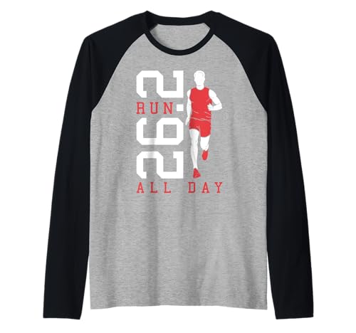 Full Marathon Runner 26.2 Run All Day Running Men Zitat Raglan Full Marathon Runner 26.2 Run All Day Running Men Zitat Raglan von Grandio Design Running Marathon Runner Training