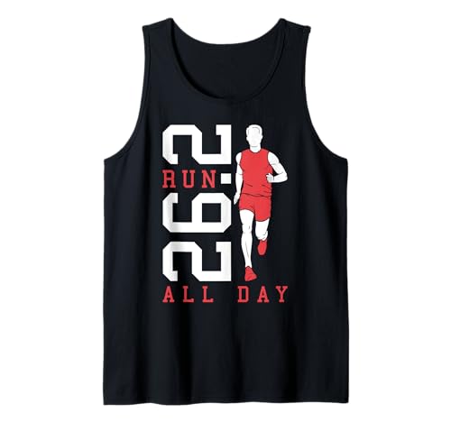 Full Marathon Runner 26.2 Run All Day Running Men Zitat Tank Top Full Marathon Runner 26.2 Run All Day Running Men Zitat Tank Top von Grandio Design Running Marathon Runner Training