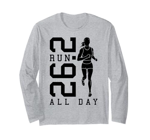 Full Marathon Runner 26.2 Run All Day Running Women Zitat Langarmshirt Full Marathon Runner 26.2 Run All Day Running Women Zitat Langarmshirt von Grandio Design Running Marathon Runner Training