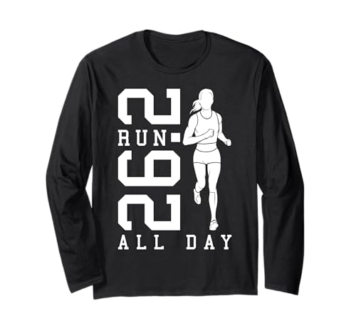 Full Marathon Runner 26.2 Run All Day Running Women Zitat Langarmshirt Full Marathon Runner 26.2 Run All Day Running Women Zitat Langarmshirt von Grandio Design Running Marathon Runner Training