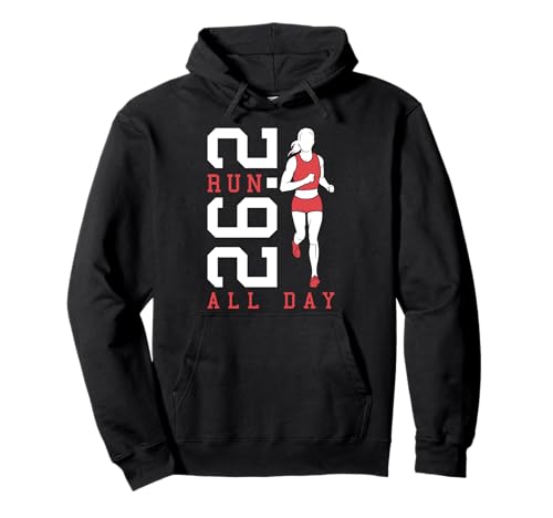Full Marathon Runner 26.2 Run All Day Running Women Zitat Pullover Hoodie Full Marathon Runner 26.2 Run All Day Running Women Zitat Pullover Hoodie von Grandio Design Running Marathon Runner Training