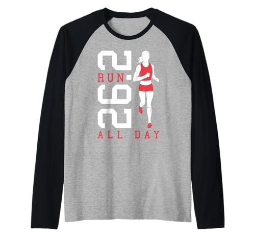 Full Marathon Runner 26.2 Run All Day Running Women Zitat Raglan Full Marathon Runner 26.2 Run All Day Running Women Zitat Raglan von Grandio Design Running Marathon Runner Training