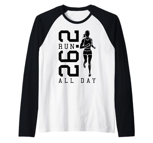 Full Marathon Runner 26.2 Run All Day Running Women Zitat Raglan Full Marathon Runner 26.2 Run All Day Running Women Zitat Raglan von Grandio Design Running Marathon Runner Training