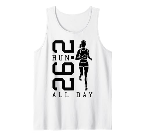 Full Marathon Runner 26.2 Run All Day Running Women Zitat Tank Top Full Marathon Runner 26.2 Run All Day Running Women Zitat Tank Top von Grandio Design Running Marathon Runner Training