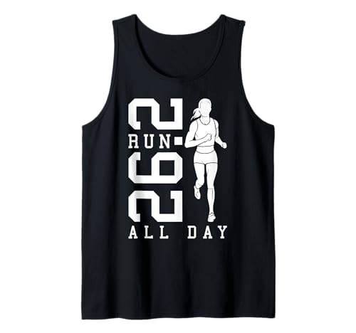Full Marathon Runner 26.2 Run All Day Running Women Zitat Tank Top Full Marathon Runner 26.2 Run All Day Running Women Zitat Tank Top von Grandio Design Running Marathon Runner Training