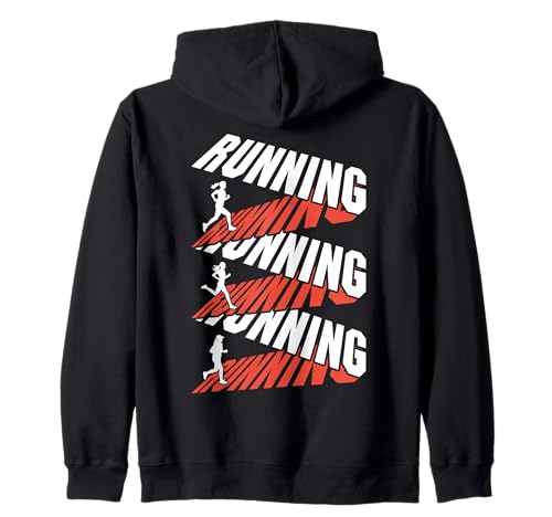 Runner Running Run Band Text Marathonläufer Damen Kapuzenjacke Runner Running Run Band Text Marathonläufer Damen Kapuzenjacke von Grandio Design Running Marathon Runner Training