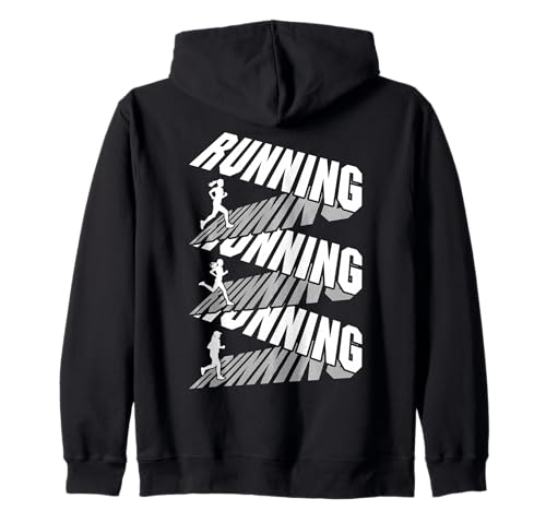 Runner Running Run Band Text Marathonläufer Damen Kapuzenjacke Runner Running Run Band Text Marathonläufer Damen Kapuzenjacke von Grandio Design Running Marathon Runner Training