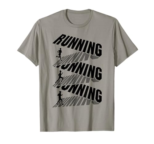 Runner Running Run Marathonläufer mit Bandtext, Herren T-Shirt Runner Running Run Marathonläufer mit Bandtext, Herren T-Shirt von Grandio Design Running Marathon Runner Training
