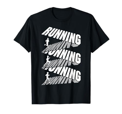 Runner Running Run Marathonläufer mit Bandtext, Herren T-Shirt Runner Running Run Marathonläufer mit Bandtext, Herren T-Shirt von Grandio Design Running Marathon Runner Training