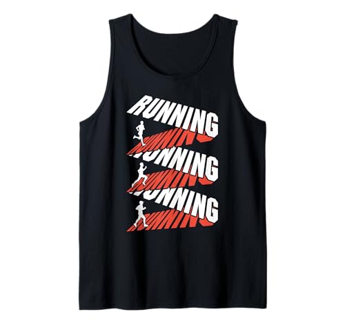 Runner Running Run Marathonläufer mit Bandtext, Herren Tank Top Runner Running Run Marathonläufer mit Bandtext, Herren Tank Top von Grandio Design Running Marathon Runner Training