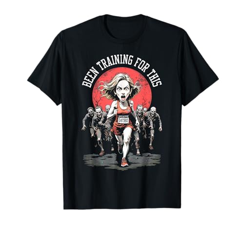 Runner Running Zombie Horde Lustig Halloween Läufer Damen T-Shirt Runner Running Zombie Horde Lustig Halloween Läufer Damen T-Shirt von Grandio Design Running Marathon Runner Training