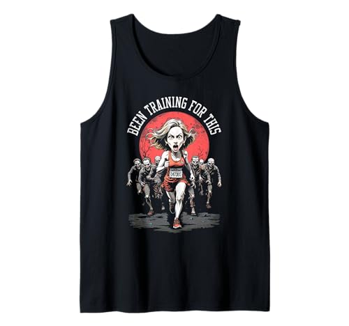 Runner Running Zombie Horde Lustig Halloween Läufer Damen Tank Top Runner Running Zombie Horde Lustig Halloween Läufer Damen Tank Top von Grandio Design Running Marathon Runner Training