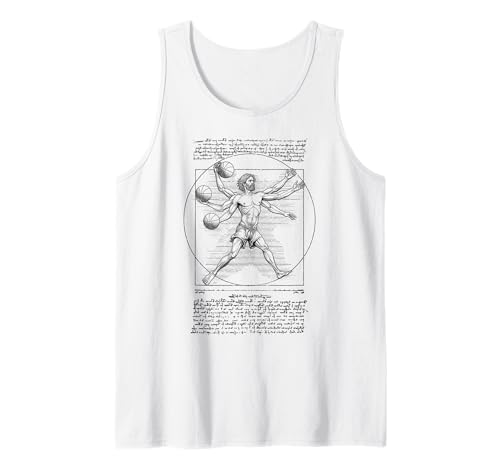 Basketballspieler Vitruvian Man Lustig Leonardo Da Vinci Tank Top Basketballspieler Vitruvian Man Lustig Leonardo Da Vinci Tank Top von Grandio Design Sports Training And Fitness