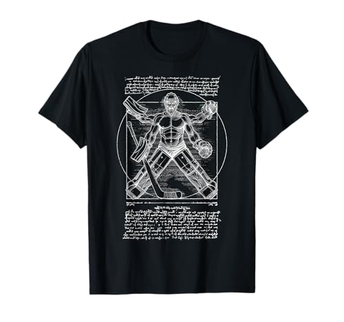 Eishockey Torwart Torwart Vitruvian Man Leonardo Da Vinci T-Shirt Eishockey Torwart Torwart Vitruvian Man Leonardo Da Vinci T-Shirt von Grandio Design Sports Training And Fitness