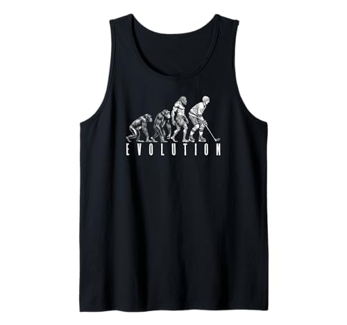 Eishockeyspieler Evolution Funny Man Ape Caveman Sport Tank Top von Grandio Design Sports Training And Fitness