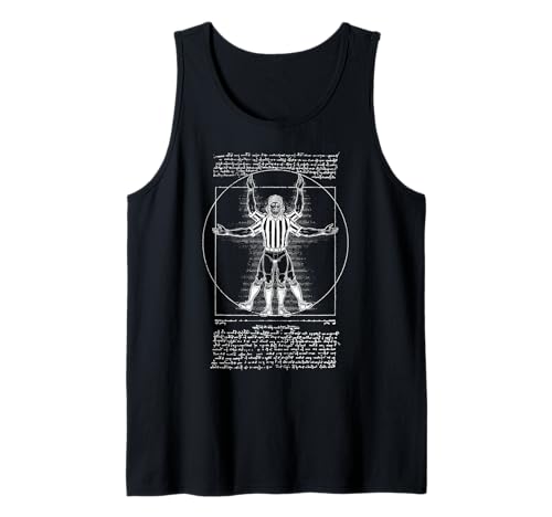 Schiedsrichter Vitruvian Man Funny Leonardo Da Vinci Fußball Ref Tank Top Schiedsrichter Vitruvian Man Funny Leonardo Da Vinci Fußball Ref Tank Top von Grandio Design Sports Training And Fitness