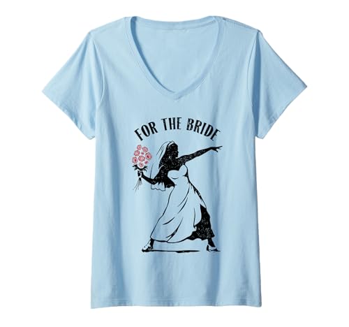 Damen Lustiges Brautjungfern-Graffiti für die Braut Junggesellinnenabschied T-Shirt mit V-Ausschnitt Damen Lustiges Brautjungfern-Graffiti für die Braut Junggesellinnenabschied T-Shirt mit V-Ausschnitt von Grandio Design Wedding Bride Groom Marriage Bridal